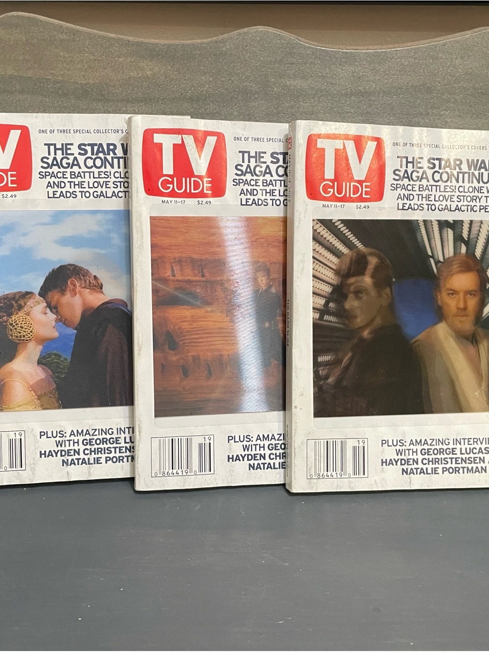 Star Wars TV Guide Coffee Table Books - White, Red, Blue Covers